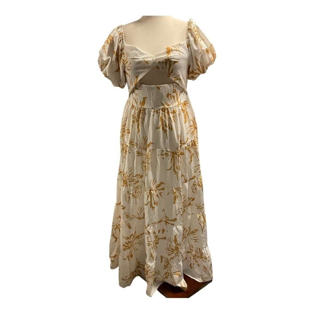 NWOT Liam & Co Rumi Bubble Sleeve Maxi Dress Size XL - Picture 3 of 7
